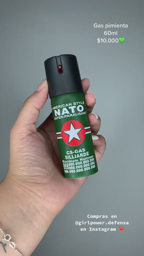 GÁS PIMIENTA 60ML DEFENSA PESSOAL